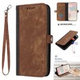 thumbnail image 1 of Feishell Compatible for iPhone 12 Pro Max Wallet Case, Magnetic Clasp Kickstand PU Leather Flip Folio Case with Card Slots Wrist Strap Soft Silicone Shockproof Cover for iPhone 12 Pro Max,Brown, 1 of 7