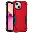 thumbnail image 1 of Feishell Compatible with iPhone 14 Plus Case, Heavy Duty Shockproof Drop Protective Dustproof Full Body Rugged 3-Layer Military Tough Durable Cover for iPhone 14 Plus, Red, 1 of 7