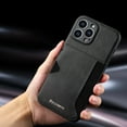 thumbnail image 1 of Feishell Compatible for iPhone 14 Pro Max Wallet Case with PU Leather Card Slot Holder Shockproof Protective Phone Cover, Slim Thin Fit Drop Resistant Non-Fingerprint Lens Protection Case,Black, 1 of 4
