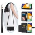 thumbnail image 1 of Feishell Cover for Samsung S22 Plus, Women Crossbody Magnetic Flip Embossed Shoulder Strap & Credit Card Holder Phone Case with Strap PU Leather Case Kickstand for Samsung Galaxy S22 Plus, Black, 1 of 16