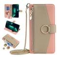 thumbnail image 1 of Feishell Cover for iPhone 7 Plus Case, iPhone 8 Plus CaseCrossbody Wallet RFID Blocking Card Slot Holder, Magnetic Flip Folio Purse Case PU Leather Zipper Handbag Detachable Lanyard Strap, Pink, 1 of 7