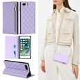 thumbnail image 1 of Feishell Crossbody Bag Wallet Case for iPhone 8 Plus/iPhone 7 Plus,Shockproof Luxury PU Leather Zipper Pocket Magnetic Closure Folio Card Slot Flip Kickstand Phone Case with Shoulder Strap,Purple, 1 of 12