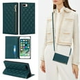 thumbnail image 1 of Feishell Crossbody Bag Wallet Case for iPhone 8 Plus/iPhone 7 Plus,Shockproof Luxury PU Leather Zipper Pocket Magnetic Closure Folio Card Slot Flip Kickstand Phone Case with Shoulder Strap,Green, 1 of 12