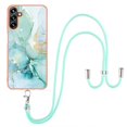 thumbnail image 1 of Feishell Crossbody Case Compatible with Samsung Galaxy A14 5G,with Adjustable Lanyard Strap,Fashion Marble Pattern Design Soft Silicone Shockproof Protective Phone Case for Girls Women,C, 1 of 4