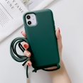 thumbnail image 1 of Feishell Crossbody Lanyard Case for iPhone 11,Adjustable Strap Shockproof Drop Protection Soft Flexible Silicone Cover Shockproof Protective Phone Case Cover for Women Men,Darkgreen, 1 of 10