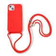 thumbnail image 1 of Feishell Crossbody Lanyard Case for iPhone 13,Adjustable Strap Shockproof Drop Protection Soft Flexible Silicone Cover Shockproof Protective Phone Case Cover for Women Men,Red, 1 of 8
