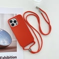 thumbnail image 1 of Feishell Crossbody Lanyard Case for iPhone 13 Pro,Adjustable Strap Shockproof Drop Protection Soft Flexible Silicone Cover Shockproof Protective Phone Case Cover for Women Men,Red, 1 of 8