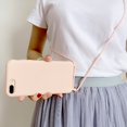 thumbnail image 1 of Feishell Crossbody Lanyard Case for iPhone 8 Plus/7 Plus,Adjustable Strap Shockproof Drop Protection Soft Flexible Silicone Cover Shockproof Protective Phone Case Cover for Women Men,Pink, 1 of 6