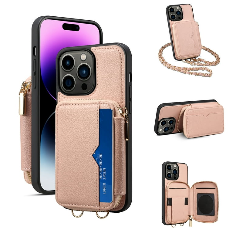 iPhone 15 Pro case with detachable crossbody strap