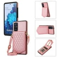 thumbnail image 1 of Feishell Crossbody Wallet Case for Samsung A51 4G, [RFID Blocking] Credit Card Holder Shoulder Strap,PU Leather Purse with Back Mirror Flip Women Girls Cover for Samsung Galaxy A51 4G, Rosegold, 1 of 13