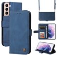 thumbnail image 1 of Feishell Crossbody Wallet Case for Samsung Galaxy S23 6.1 inch,Premium PU Leather Magnetic Clasp Flip Kickstand Credit Card Slots Shockproof Phone Case with Removable Shoulder Strap,Blue, 1 of 13