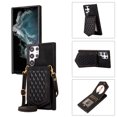 thumbnail image 1 of Feishell Crossbody Wallet Case for Samsung S21 Ultra, [RFID Blocking] Credit Card Holder Shoulder Strap,PU Leather Purse with Back Mirror Flip Women Girls Cover for Samsung Galaxy S21 Ultra, Black, 1 of 13