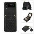 thumbnail image 1 of Feishell Crossbody Wallet Case for Samsung Z Flip4, [RFID Blocking] Credit Card Holder Shoulder Strap,PU Leather Purse with Back Mirror Flip Women Girls Cover for Samsung Galaxy Z Flip4, Black, 1 of 10