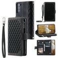 thumbnail image 1 of Feishell Crossbody Wallet Phone Case for Samsung Galaxy S24 FE,Luxury PU Leather Magnetic Buckle Zipper Pocket Card Slots Flip Stand Protective Cover with Hand Strap & Shoulder Strap,Black, 1 of 11