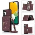 thumbnail image 1 of Feishell Crossbody Wallet Women Case for Samsung A13 4G,[RFID Blocking] Credit Card Holder Phone Case with Strap,PU Leather Purse with Lanyard Bling Flip Cover for Samsung Galaxy A13 4G, Wine Red, 1 of 10