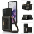 thumbnail image 1 of Feishell Crossbody Wallet Women Case for Samsung A51 4G,[RFID Blocking] Credit Card Holder Phone Case with Strap,PU Leather Purse with Lanyard Bling Flip Cover for Samsung Galaxy A51 4G, Black, 1 of 10