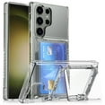 thumbnail image 1 of Feishell Crystal Clear Wallet Case for Samsung Galaxy S25 Plus Case with Credit Card Holder & Kickstand, Shockproof Transparent Anti-yellowing Hard PC Back & Soft TPU Edge Non-slip Phone Case,Clear, 1 of 12