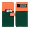 thumbnail image 1 of Feishell Cute Animal Pattern Wallet Phone Case for Google Pixel 6,Color Matching PU Leather Shockproof Magnetic Flip Stand Credit Card Slots Slim Phone Case with Wrist Strap, Darkgreen, 1 of 8