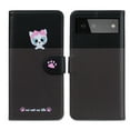 thumbnail image 1 of Feishell Cute Animal Pattern Wallet Phone Case for Google Pixel 6,Color Matching PU Leather Shockproof Magnetic Flip Stand Credit Card Slots Slim Phone Case with Wrist Strap, Darkgray, 1 of 8