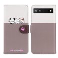 thumbnail image 1 of Feishell Cute Animal Pattern Wallet Phone Case for Google Pixel 6a,Color Matching PU Leather Shockproof Magnetic Flip Stand Credit Card Slots Slim Phone Case with Wrist Strap, Gray, 1 of 8
