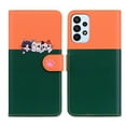 thumbnail image 1 of Feishell Cute Animal Pattern Wallet Phone Case for Samsung Galaxy A23 5G,Color Matching PU Leather Shockproof Magnetic Flip Stand Credit Card Slots Slim Phone Case with Wrist Strap,Darkgreen, 1 of 8