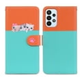 thumbnail image 1 of Feishell Cute Animal Pattern Wallet Phone Case for Samsung Galaxy A23 5G,Color Matching PU Leather Shockproof Magnetic Flip Stand Credit Card Slots Slim Phone Case with Wrist Strap,Skyblue, 1 of 8