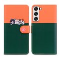 thumbnail image 1 of Feishell Cute Animal Pattern Wallet Phone Case for Samsung Galaxy S22,Color Matching PU Leather Shockproof Magnetic Flip Stand Credit Card Slots Slim Phone Case with Wrist Strap, Darkgreen, 1 of 8