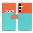thumbnail image 1 of Feishell Cute Animal Pattern Wallet Phone Case for Samsung Galaxy S23 FE,Color Matching PU Leather Shockproof Magnetic Flip Stand Credit Card Slots Slim Phone Case with Wrist Strap, Skyblue, 1 of 8