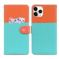 thumbnail image 1 of Feishell Cute Animal Pattern Wallet Phone Case for iPhone 11 Pro,Color Matching PU Leather Shockproof Magnetic Flip Stand Credit Card Slots Slim Phone Case with Wrist Strap,Skyblue, 1 of 8
