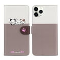 thumbnail image 1 of Feishell Cute Animal Pattern Wallet Phone Case for iPhone 11 Pro,Color Matching PU Leather Shockproof Magnetic Flip Stand Credit Card Slots Slim Phone Case with Wrist Strap,Gray, 1 of 8