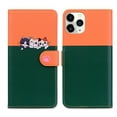 thumbnail image 1 of Feishell Cute Animal Pattern Wallet Phone Case for iPhone 11 Pro,Color Matching PU Leather Shockproof Magnetic Flip Stand Credit Card Slots Slim Phone Case with Wrist Strap,Darkgreen, 1 of 8