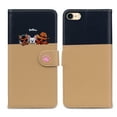 thumbnail image 1 of Feishell Cute Animal Pattern Wallet Phone Case for iPhone 7/8/SE 2020/SE 2022,Color Matching PU Leather Shockproof Magnetic Flip Stand Credit Card Slots Slim Phone Case with Wrist Strap,Khaki, 1 of 8