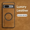 thumbnail image 1 of Feishell Designed for Google Pixel 7A Luxury Premium PU Leather Case [Compatible with Mag-Safe] Shockproof Back Support Magnetic Car Mount Slim Protective Phone Case for Men Women, Brown, 1 of 9
