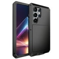 thumbnail image 1 of Feishell Designed for Samsung Galaxy S25 Ultra Case, [Built-in Screen Protector] [Military Grade Drop Protection] Metal Aluminum Alloy Heavy Duty Full-Body Shockproof Water-Proof Phone Case,Black, 1 of 5