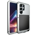thumbnail image 1 of Feishell Designed for Samsung Galaxy S25 Ultra Case, [Built-in Screen Protector] [Military Grade Drop Protection] Metal Aluminum Alloy Heavy Duty Full-Body Shockproof Water-Proof Phone Case,Silver, 1 of 5