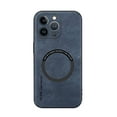 thumbnail image 1 of Feishell Designed for iPhone 16 Pro Max Luxury Premium PU Leather Case [Compatible with Mag-Safe] Shockproof Back Support Magnetic Car Mount Slim Protective Phone Case for Men Women, Blue, 1 of 10