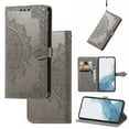 thumbnail image 1 of Feishell Embossed PU Leather Wallet Phone Case for Motorola Moto G Stylus 5G (2023),Full Protection Magnetic Clasp Flip Stand Card Slots Shockproof Protective Cover with Hand Strap,Gray, 1 of 4