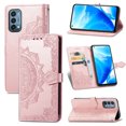 thumbnail image 1 of Feishell Embossed PU Leather Wallet Phone Case for OnePlus Nord N200 5G 6.49 inch,Full Protection Magnetic Clasp Flip Stand Card Slots Shockproof Protective Cover with Hand Strap,Rosegold, 1 of 10