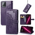 thumbnail image 1 of Feishell Embossed PU Leather Wallet Phone Case for T-Mobile REVVL 6 Pro 6.82 inch,Full Protection Magnetic Clasp Flip Stand Card Slots Shockproof Protective Cover with Hand Strap,Purple, 1 of 7