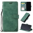 thumbnail image 1 of Feishell Fit for Apple iPhone 11 Flip Wallet Case with RFID Blocking Credit Card Slots & Kickstand,Durable PU Leather Magnetic Clasp with Wrist Strap Folio Shockproof Slim Phone Case,Green, 1 of 13