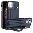 thumbnail image 1 of Feishell Fit for Apple iPhone 11 Pro Max Case with ID Credit Card Slots,Premium PU Leather Adjustable Wristband Kickstand Shockproof Wallet Slim Phone Case for Women Men,Blue, 1 of 6