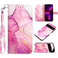 thumbnail image 1 of Feishell Fit for Google Pixel 7 Pro Wallet Case with Wrist Strap,Stylish Marble Pattern Premium PU Leather Folio Flip Credit Card Slots Kickstand Shockproof Protective Phone Cover,A, 1 of 6