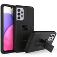 thumbnail image 1 of Feishell Fit for Samsung Galaxy A33 5G 6.4 inch Cover Built-in Iron Sheet Support Magnetic Car Mount,Shockproof Protective Vertical & Horizontal Kickstand Hybrid Armor Phone Case,Black, 1 of 12