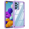 thumbnail image 1 of Feishell Fit for Samsung Galaxy A52 5G Clear Case,Support Wireless Charging,Fall Protection Back PC Transparent TPU Frame Plating Button Lightweight Slim Phone Case,Purple, 1 of 9