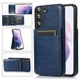 thumbnail image 1 of Feishell Fit for Samsung Galaxy S22 5G Phone Case with ID Credit Card Slots,Shockproof Premium PU Leather Magnetic Buckle Vertical & Horizontal Kickstand Back Flip Wallet Protective Cover,Darkblue, 1 of 14