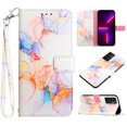 thumbnail image 1 of Feishell Fit for Samsung Galaxy S23 FE Wallet Case with Wrist Strap,Stylish Marble Pattern Premium PU Leather Folio Flip Credit Card Slots Kickstand Shockproof Protective Phone Cover,D, 1 of 6