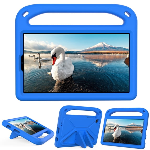 Feishell Fit for Samsung Galaxy Tab A7 Lite 8.7" (2021) SM-T220/T225 Kids Friendly EVA Shockproof Protective Case,with Pencil Holder,Portable Child Proof Handle Kickstand Durable Case Cover,Blue