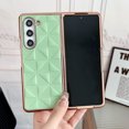 thumbnail image 1 of Feishell Fit for Samsung Galaxy Z Fold 6 Phone Case,Stylish Plating Ultra Thin Shockproof Luxury PU Leather Drop Protection Hard PC Bumper Anti-Scratch Phone Cover,Lightgreen, 1 of 10