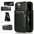 thumbnail image 1 of Feishell Fit for iPhone 13 Pro Max Phone Case with ID Credit Card Slots,Shockproof Premium PU Leather Magnetic Buckle Vertical & Horizontal Kickstand Back Flip Wallet Protective Phone Cover,Black, 1 of 14