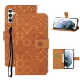thumbnail image 1 of Feishell Flip Case Compatible with Samsung Galaxy A14 5G,Wallet Case with Card Holder Stand PU Leather Embossed Pattern Slim TPU Bumper Shockproof Magnetic Clasp Folio Phone Cover,Brown, 1 of 9